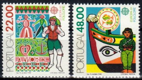 Poštovní známky Portugalsko 1981 Evropa CEPT, folklór Mi# 1531-32