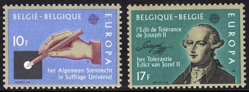 Poštovní známky Belgie 1982 Evropa CEPT, historické události Mi# 2100-01