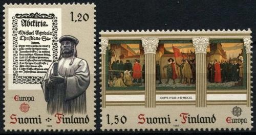 Potovn znmky Finsko 1982 Evropa CEPT, historick udlosti Mi# 899-900 - zvtit obrzek