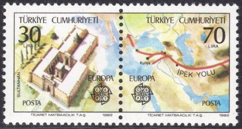 Poštovní známky Turecko 1982 Evropa CEPT, historické události Mi# 2600-01