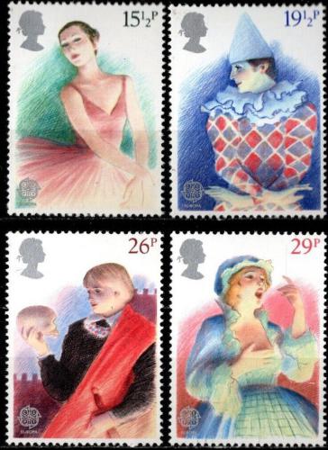 Poštovní známky Velká Británie 1982 Evropa CEPT, historické události Mi# 914-17 Kat 5€