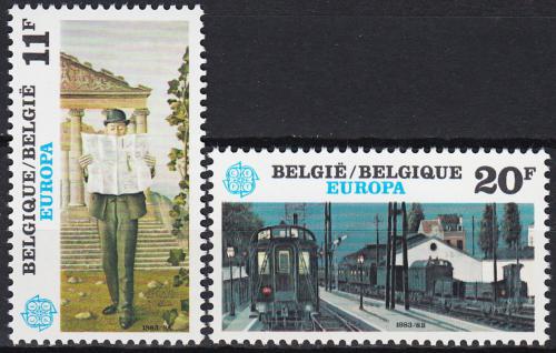 Poštovní známky Belgie 1983 Evropa CEPT, velká díla civilizace Mi# 2144-45
