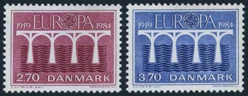 Poštovní známky Dánsko 1984 Evropa CEPT Mi# 806-07