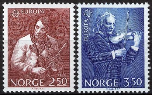 Poštovní známky Norsko 1985 Evropa CEPT, rok hudby Mi# 926-27