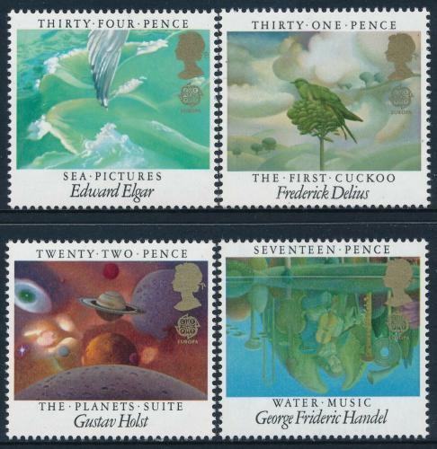 Poštovní známky Velká Británie 1985 Evropa CEPT, rok hudby Mi# 1027-30 Kat 6€