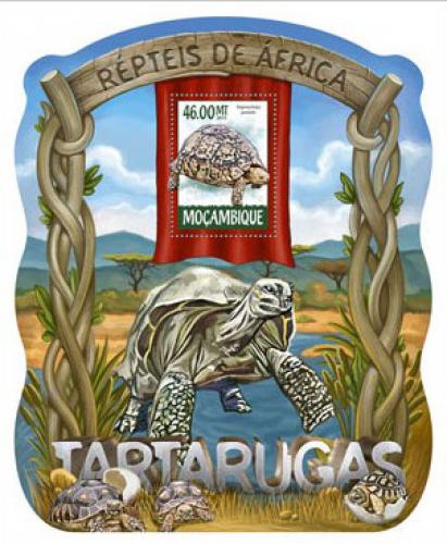 Poštovní známka Mosambik 2015 Želvy Mi# 7887 Block