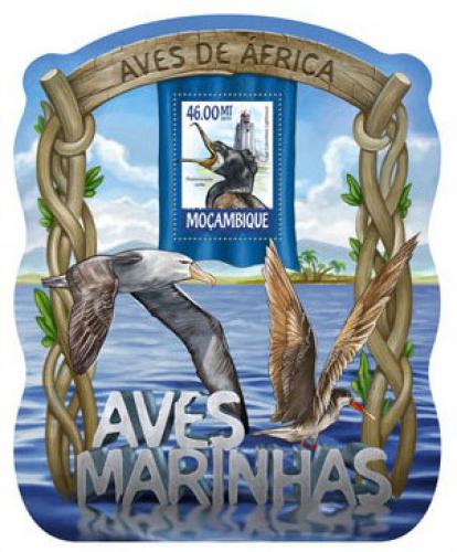 Potovn znmka Mosambik 2015 Mot ptci Mi# 7924 Block - zvtit obrzek