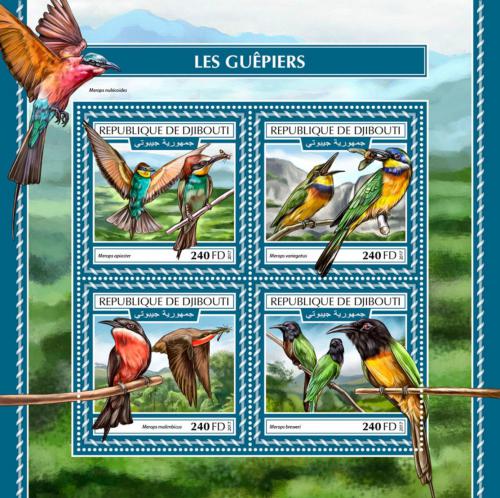 Poštovní známky Džibutsko 2017 Vlhy Mi# 1997-2000 Kat 10€