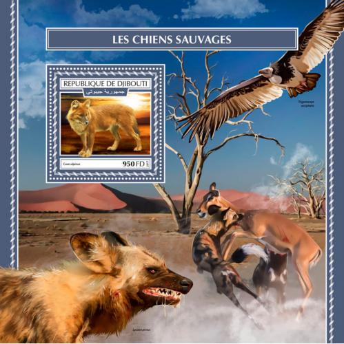 Poštovní známka Džibutsko 2017 Psi Mi# Block 1087 Kat 10€