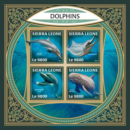 Poštovní známky Sierra Leone 2017 Delfíni Mi# 9200-03 Kat 11€