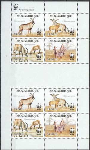 Poštovní známky Mosambik 2010 Antilopa koòská, WWF Mi# 3658-61 Bogen Kat 13€