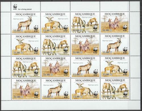 Poštovní známky Mosambik 2010 Antilopa koòská, WWF Mi# 3658-61 Bogen Kat 26€