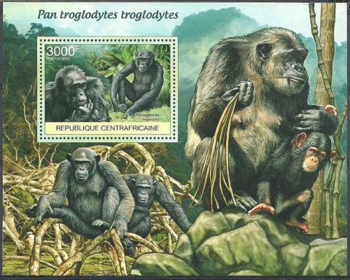 Poštovní známka SAR 2012 Šimpanz centrální, WWF Mi# Block 952 Kat 14€