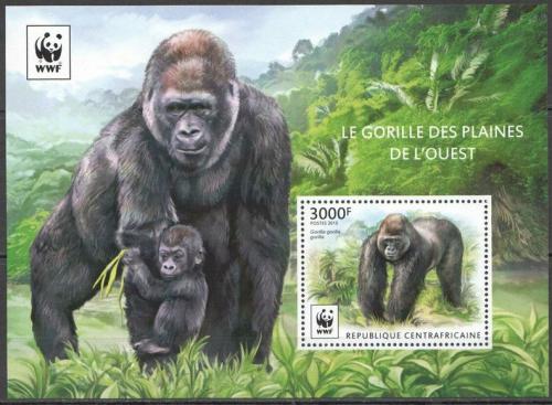 Poštovní známka SAR 2015 Gorila nížinná, WWF Mi# Block 1309 Kat 14€