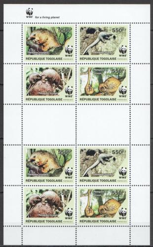 Poštovní známky Togo 2010 Luskoun bìlobøichý, WWF Mi# 3454-57 Kat 17€