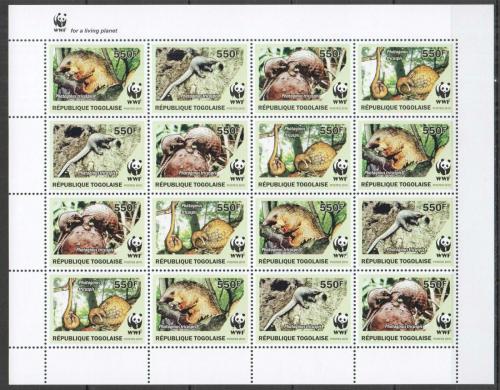 Poštovní známky Togo 2010 Luskoun bìlobøichý, WWF Mi# 3454-57 Bogen Kat 34€ 