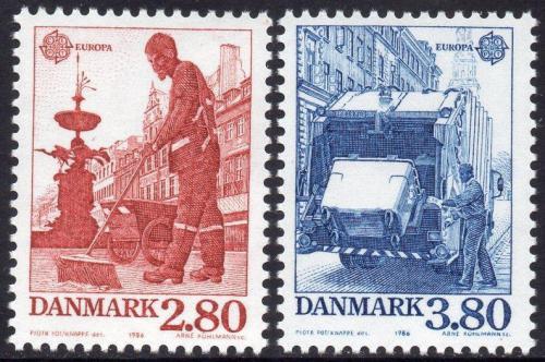 Poštovní známky Dánsko 1986 Evropa CEPT, ochrana pøírody Mi# 882-83