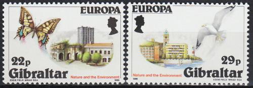 Poštovní známky Gibraltar 1986 Evropa CEPT, ochrana pøírody Mi# 503-04