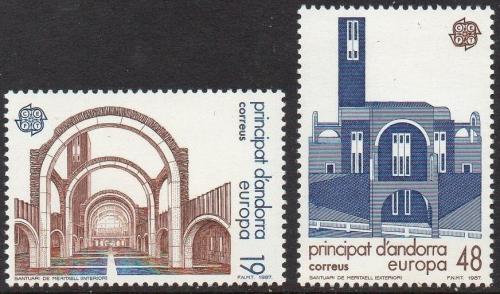 Poštovní známky Andorra Šp. 1987 Evropa CEPT, moderní architektura Mi# 193-94