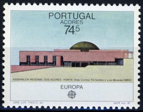 Poštovní známka Azory 1987 Evropa CEPT, moderní architektura Mi# 383