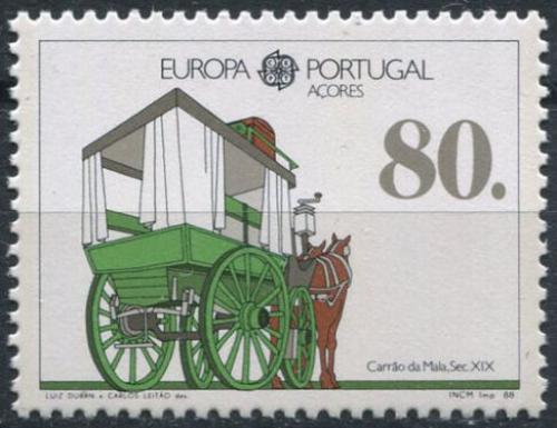 Poštovní známka Azory 1988 Evropa CEPT, doprava a komunikace Mi# 390 a Kat 10€