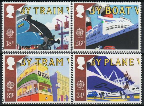 Poštovní známky Velká Británie 1988 Evropa CEPT, doprava a komunikace Mi# 1147-50