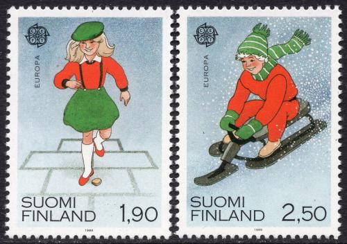 Poštovní známky Finsko 1989 Evropa CEPT, dìtské hry Mi# 1082-83