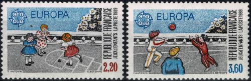 Poštovní známky Francie 1989 Evropa CEPT, dìtské hry Mi# 2716-17