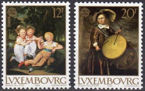 Poštovní známky Lucembursko 1989 Evropa CEPT, dìtské hry Mi# 1219-20