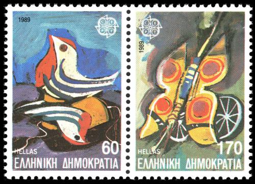 Poštovní známky Øecko 1989 Evropa CEPT, dìtské hry Mi# 1721-22 A Kat 8€