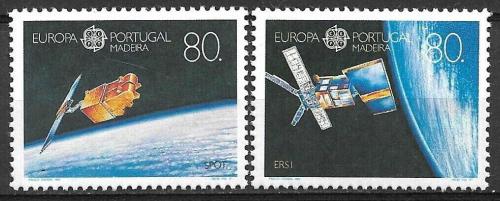Poštovní známky Madeira 1991 Evropa CEPT, prùzkum vesmíru Mi# 147-48 Kat 6€