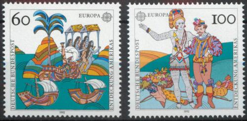 Poštovní známky Nìmecko 1992 Evropa CEPT, objevení Ameriky Mi# 1608-09