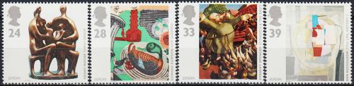 Poštovní známky Velká Británie 1993 Evropa CEPT, moderní umìní Mi# 1451-54 Kat 5€