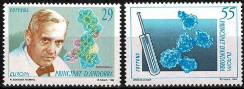 Poštovní známky Andorra Šp. 1994 Evropa CEPT, objevy Mi# 237-38