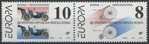 Poštovní známky Bosna a Hercegovina 1994 Evropa CEPT, objevy Mi# 17-18 Kat 9€