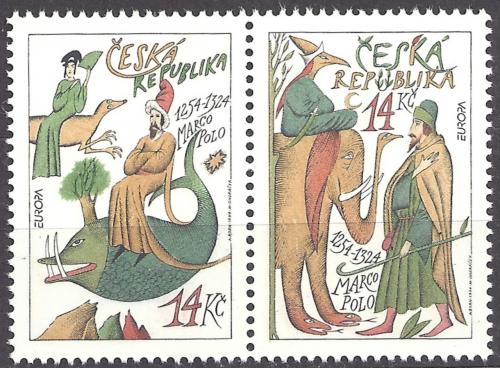 Poštovní známky Èeská republika 1994 Evropa CEPT, objevy Mi# 36-37 