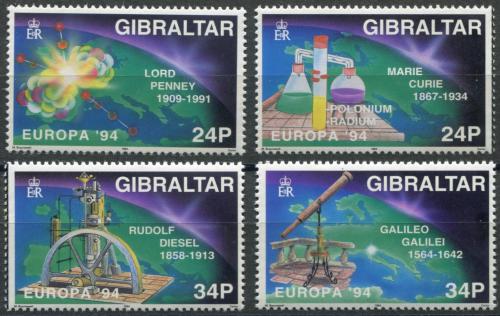 Poštovní známky Gibraltar 1994 Evropa CEPT, objevy Mi# 683-86