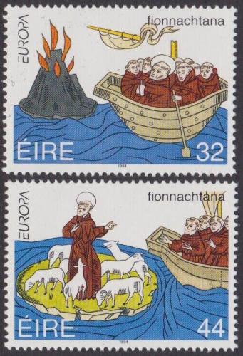 Poštovní známky Irsko 1994 Evropa CEPT, objevy Mi# 855-56