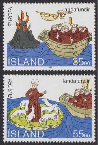 Poštovní známky Island 1994 Evropa CEPT, objevy Mi# 800-01