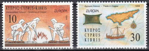 Poštovní známky Kypr 1994 Evropa CEPT, objevy Mi# 819-20