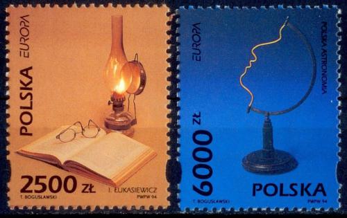 Poštovní známky Polsko 1994 Evropa CEPT, objevy Mi# 3486-87