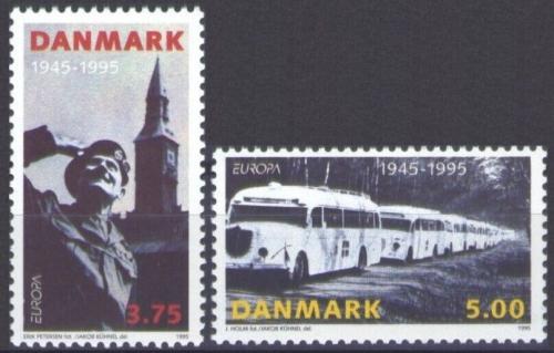 Poštovní známky Dánsko 1995 Evropa CEPT, mír a svoboda Mi# 1100-01
