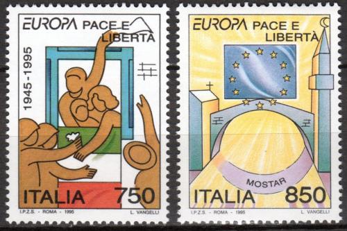Poštovní známky Itálie 1995 Evropa CEPT, mír a svoboda Mi# 2383-84