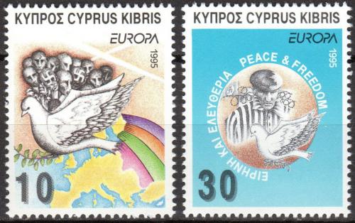 Poštovní známky Kypr 1995 Evropa CEPT, mír a svoboda Mi# 854-55