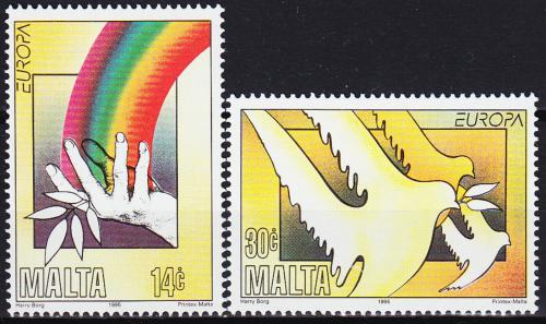 Poštovní známky Malta 1995 Evropa CEPT, mír a svoboda Mi# 954-55