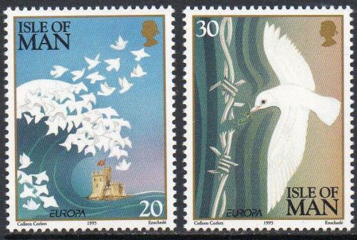 Poštovní známky Ostrov Man 1995 Evropa CEPT, mír a svoboda Mi# 627-28
