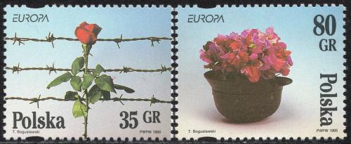 Poštovní známky Polsko 1995 Evropa CEPT, mír a svoboda Mi# 3533-34