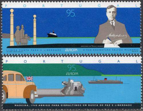 Poštovní známky Portugalsko 1995 Evropa CEPT, mír a svoboda Mi# 2074-75 Kat 7€