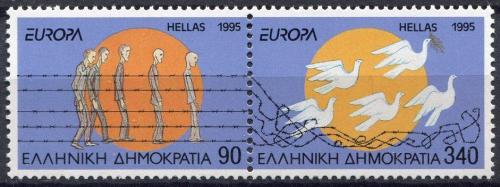Poštovní známky Øecko 1995 Evropa CEPT, mír a svoboda Mi# 1874-75 A Kat 8.50€