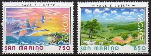 Poštovní známky San Marino 1995 Evropa CEPT, mír a svoboda Mi# 1607-08